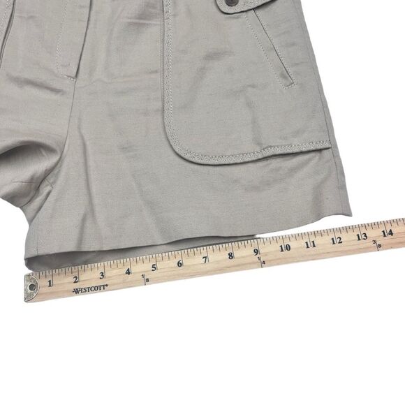 Tara Jarmon Shorts Sz 42 Tan Linen and Cotton Shorts - Picture 8 of 8